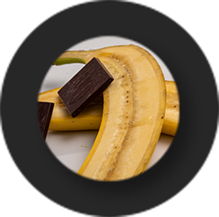 Banane éclats de chocolats